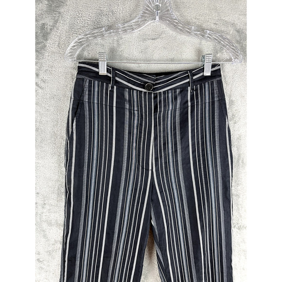TheOpen Product Striped High Waisted Trousers Pants Slacks 27 Waist Quiet Luxury - Picture 3 of 16